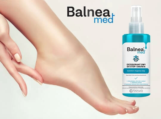 Balnea med  дезодорант 2в1 для ніг та взуття