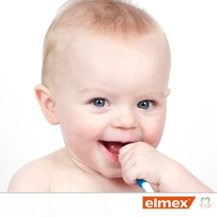 Elmex dla dzieci 0 3 szczoteczka do zębów treningowa pasta do zębów