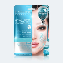 Eveline hyaluron moisture pack maska w płachcie z kwasem hialuronowym 8w1