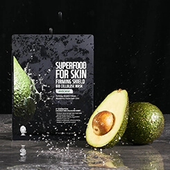 Farm Skin Superfood For Skin Firming Shield Bio Cellulose Mask with Avocado