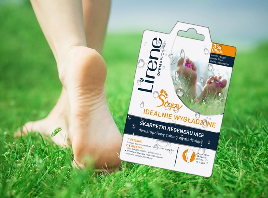 Lirene Dermoprogram skarpetki regenerujące stopy idealnie wygładzone